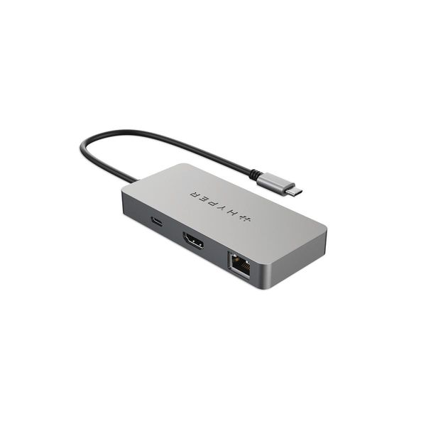 Hyper HDMB2 Hub Di Interfaccia Usb 3.2 Gen 1 (3.1 Gen 1) Type-C 5000 Mbit/S Acciaio Inox-image