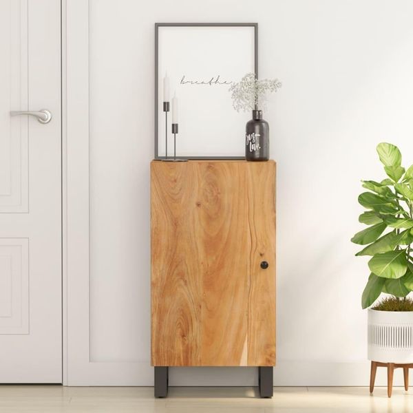 Vidaxl Credenza Con Anta 40X31X75 Cm In Legno Massiccio Di Acacia-image