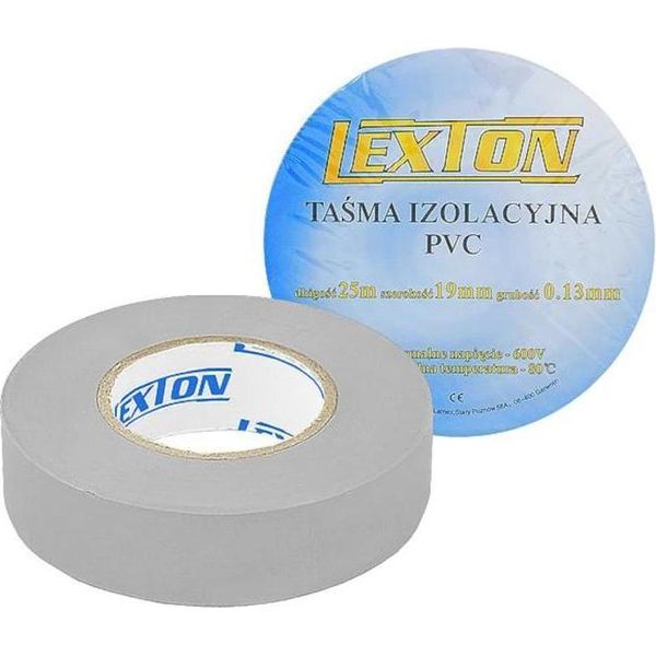 Nastro Isolante Lexton Grigio 25M LXSC040 Szar-image