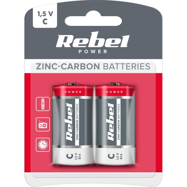 BAT0083B Batteria Vipow Greencell R14 2Szt/Bl-image