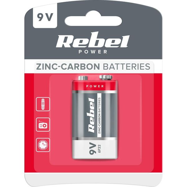 BAT0082B Batteria Vipow Greencell 6F22 Blister-image