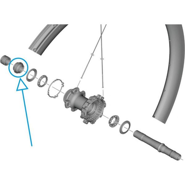 Shimano Wh-R9270-C50-Tu-R Cono Sinistro Con Parapolvere Argento Argento Taglia Unica-image