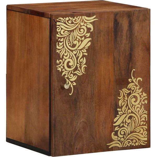 Syfax™ Armadietto A Muro Con Porta Marrone Miele 38 X 33 X 48 Cm-image