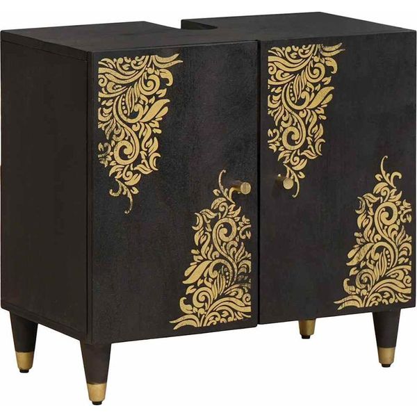Syfax™ Armadio Sottolavello Con Archiviazione Nero 62 X 33 X 58 Cm-image