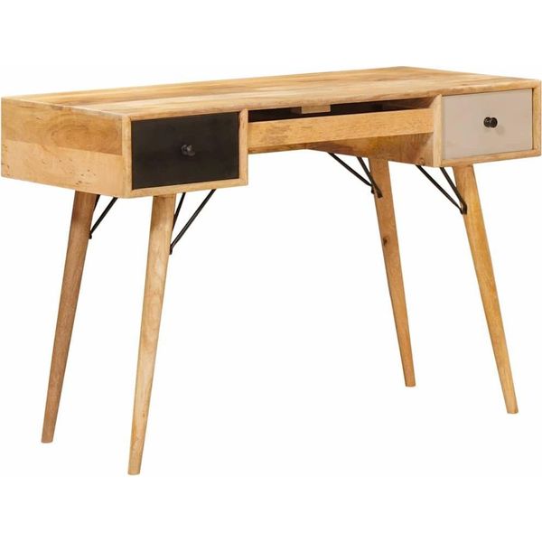 Syfax™ Scrivania Marrone 110 X 55 X 76 Cm Legno Di Mango Massello-image
