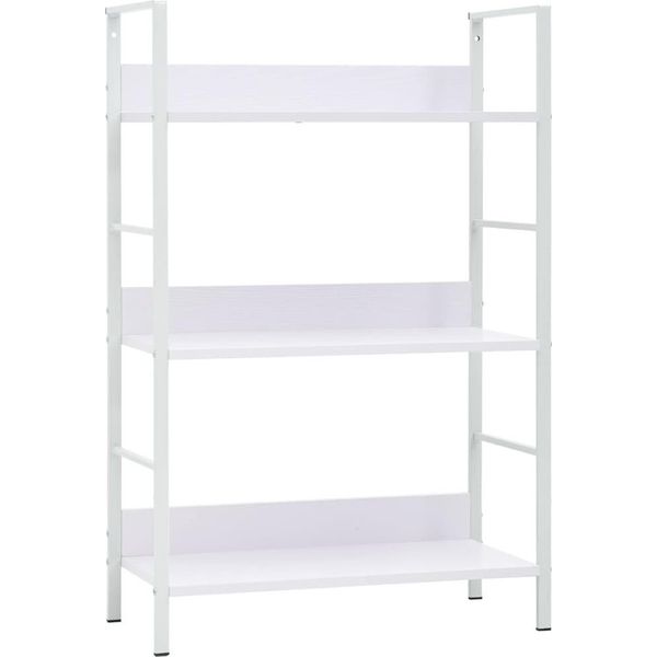 Syfax™ Scaffale Libri 3 Ripiani Bianco 60X27,6X90,5 Legno Multistrato-image