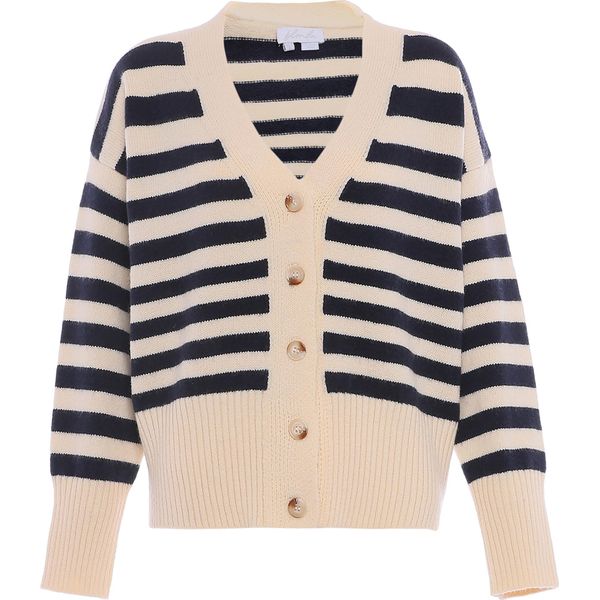 Maglione Da Donna Bionda - Bianco Lana Blu Navy, Xl/Xxl-image