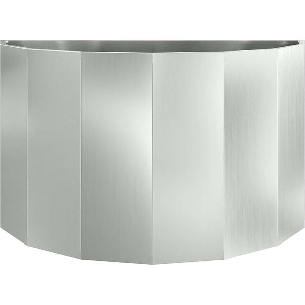 Maison Exclusive - Vaso Da Fiori Argento 90 X 45 X 50 Cm Acciaio Zincato-image