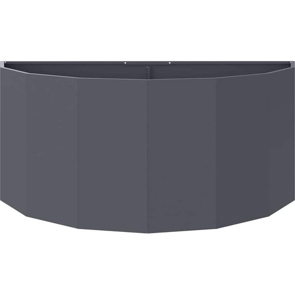 Maison Exclusive - Vaso Da Fiori Antracite 120 X 60 X 50 Cm In Acciaio-image