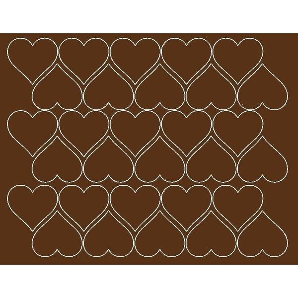 Adesivi A Forma Di Cuore Per San Valentino, 4 Cm, 30 Pezzi, Marroni Lucidi-image