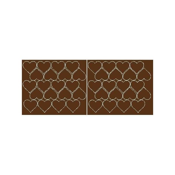 Adesivi A Forma Di Cuore Per San Valentino, 5 Cm, 40 Pezzi, Marrone Opaco-image