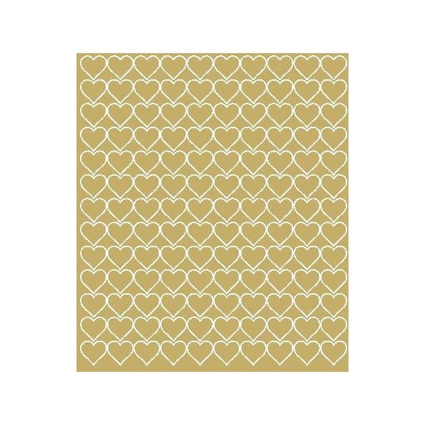 Adesivi A Forma Di Cuore Per San Valentino 2 Cm Seduszko 130 Pezzi Oro Opaco-image