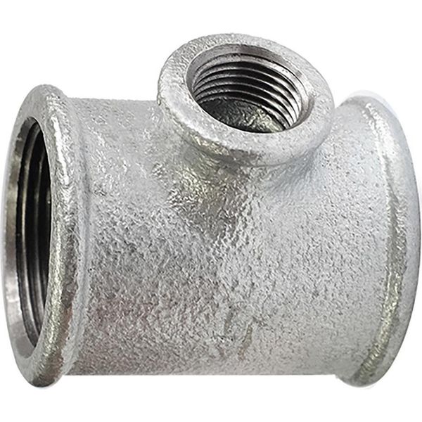 Raccordo A T Riduttore, Robusto, Zincato, B1 Gw 6/4" X 1"" X 6/4"" Fit 130-6/4X1"-image