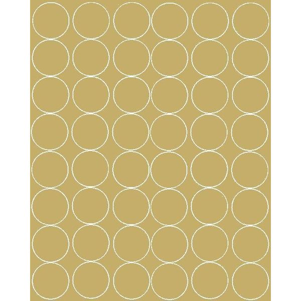 Adesivi Circolari, Diametro 6 Cm, 48 Pezzi, Oro Opaco-image