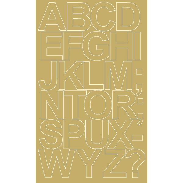 Adesivi Con Lettere Autoadesivi, 12 Cm, Color Oro Lucido-image
