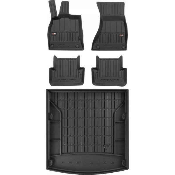 Set Di Tappetini In Gomma 3D E Tappetini Audi A4 B8 Berlina 2007-2015-image