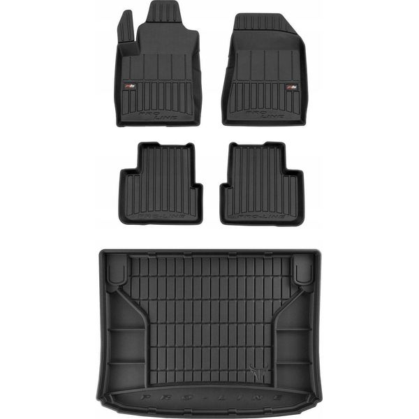 Tappetini In Gomma E Tappetini 3D Set Fiat Bravo 2 Hatchback 2007-2014 Bs-image