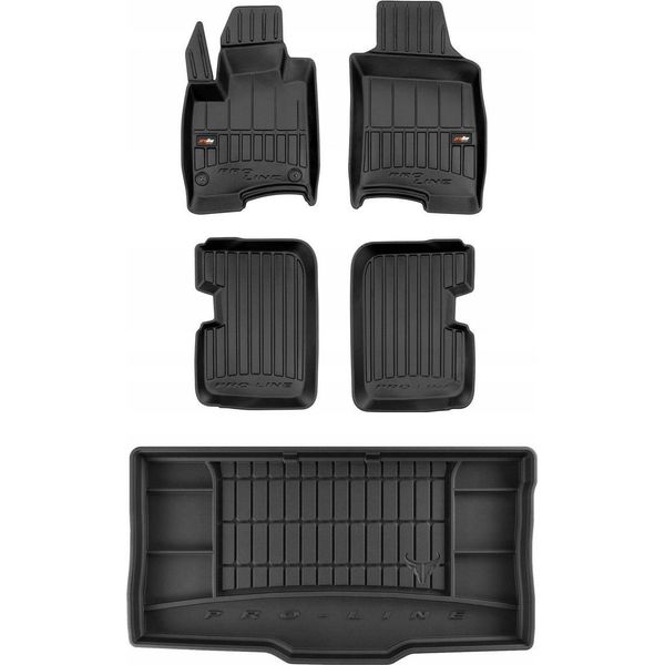 Tappetini 3D Set E Tappetino Per Bagagliaio Fiat Panda 3 Hatchback Dal 2011-image