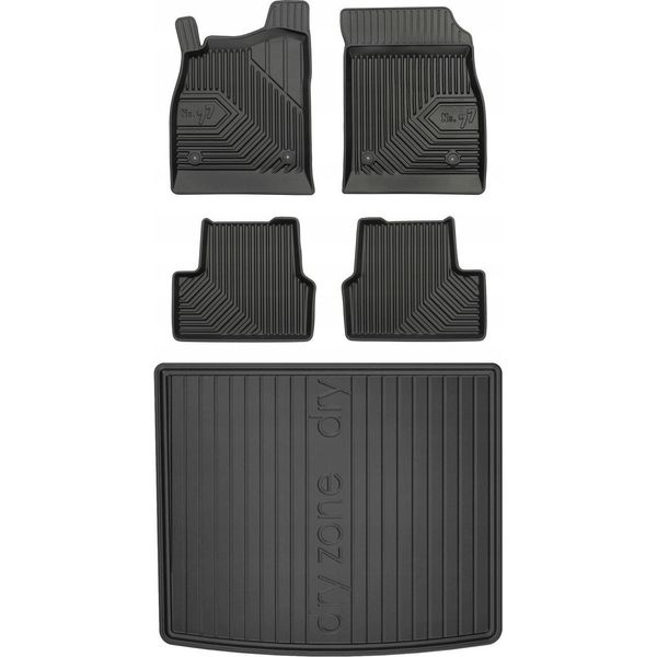 Set 77 Tappetini In Gomma E Tappetini Chevrolet Cruze 1 Hatchback 2008-2016-image