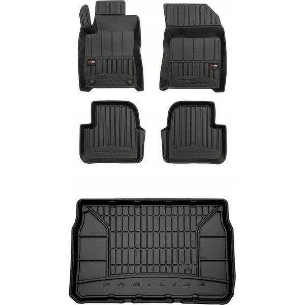 Tappetini 3D Set E Tappetino Per Bagagliaio Citroen C3 Iii Hatchback 2016-2024-image
