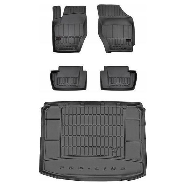 Tappetini 3D Set E Tappetino Per Bagagliaio Citroen C4 1 Hatchback 2004-2010-image