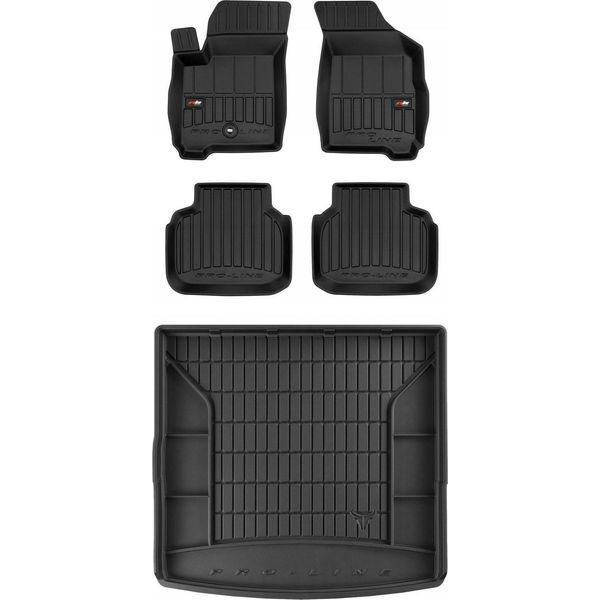 3D Set Fiat Freemont 2011-2015 Tappetini E Tappetino Per Bagagliaio-image