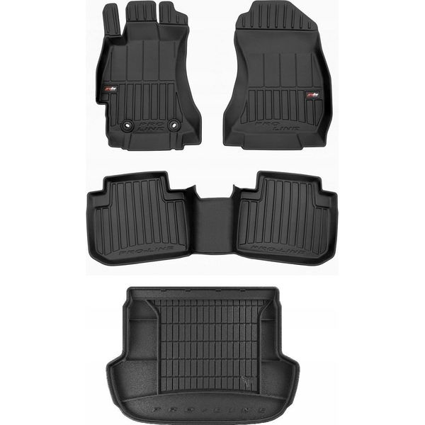 Set Di Tappetini In Gomma 3D Subaru Forester 4 2012-2018-image
