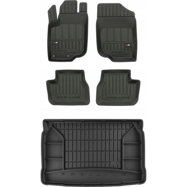 Set Di Tappetini In Gomma 3D Peugeot 207 Hb 2006-2012-image