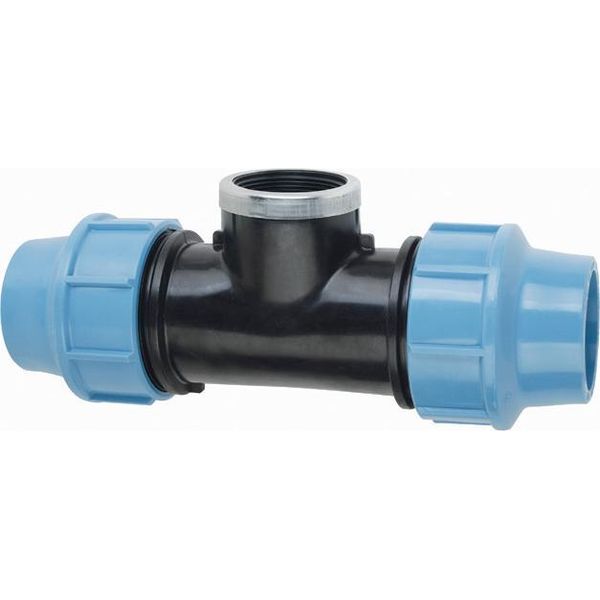 Raccordo A T Agaflex Con Filettatura PE-ST-PE 20 Mm X Gw 3/4" X 20 Mm 47152002"-image