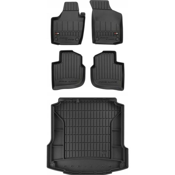 Set Di Tappetini In Gomma 3D Skoda Rapid Lb 2012-2019 Sw-image