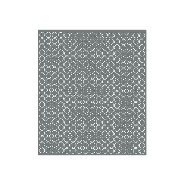 Adesivi Rotondi, Diametro 1 Cm, Puntini, 357 Pezzi, Grigio Lucido-image