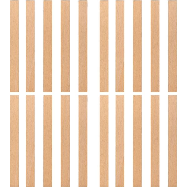 Stoppini Per Candele In Legno, 140 X 14 X 1 Mm, 20 Pezzi-image