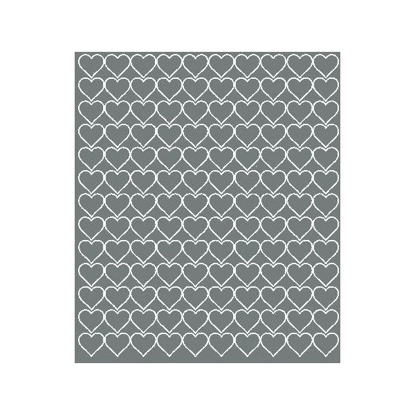 Adesivi A Forma Di Cuore Per San Valentino, 2 Cm, 130 Pezzi, Grigio Lucido-image