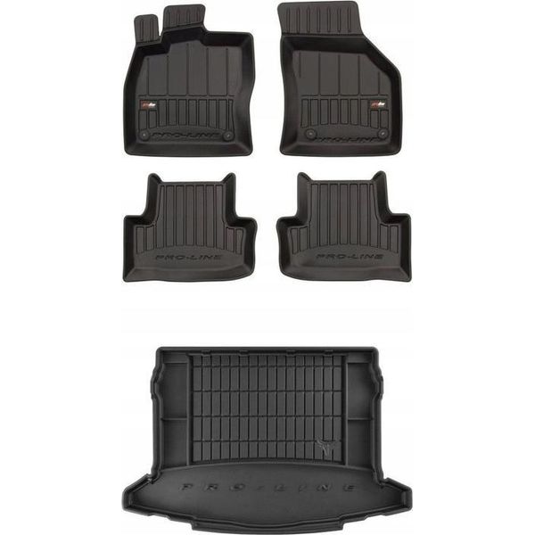 Set Di Tappetini In Gomma 3D Skoda Karoq Dal 2017-D Zw-image