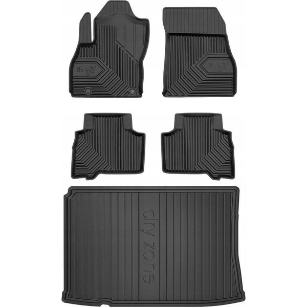 Set 77 Tappetini In Gomma E Copertura Citroen Nemo 2007-2017-image