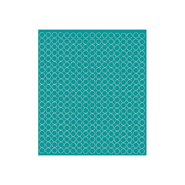 Adesivi Circolari, Diametro 1 Cm, Puntini, 357 Pezzi, Turchese Opaco-image
