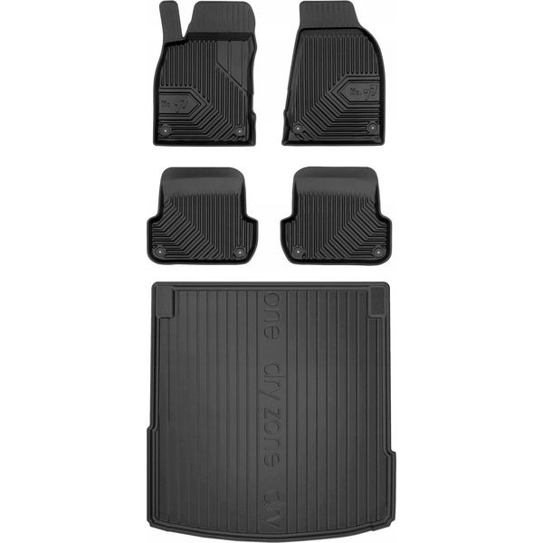 Set 77 Tappetini In Gomma E Tappetini Audi A4 B7 Limousine 2004-2008-image