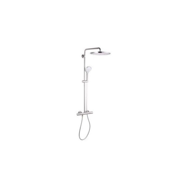 Grohe Euphoria System 310 Sistema Doccia Con Miscelatore Termostatico Per Montaggio A Parete Supersteel-image