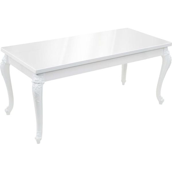 Syfax™ Tavolo Da Pranzo 179X89X81 Cm Bianco Lucido-image