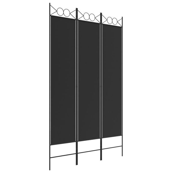 Syfax™ Divisorio A 3 Pannelli Nero 120X200 Cm In Tessuto-image