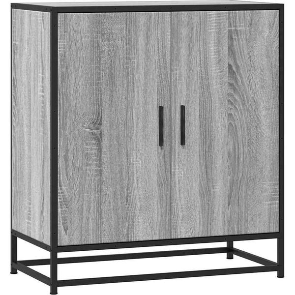 Syfax™ Credenza Grigio Sonoma 68X35X76 Cm In Truciolato E Metallo-image