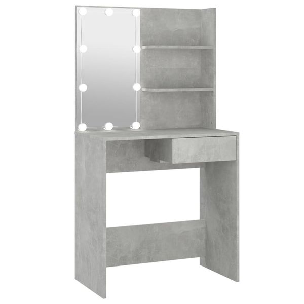 Syfax™ Toeletta Con Led Grigio Cemento 74,5X40X141 Cm-image