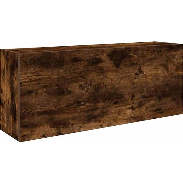Syfax™ Armadietto Bagno Rovere Fumo 100X25X40 Cm In Truciolato-image