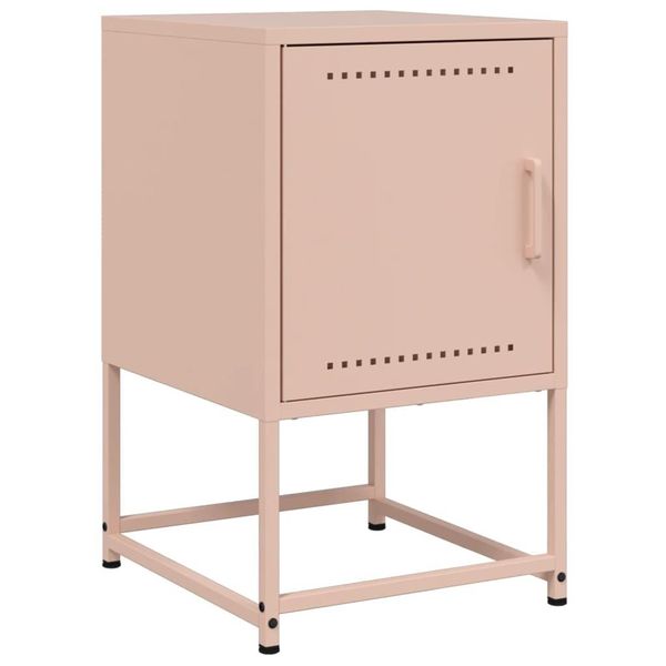 Syfax™ Comodino Rosa 36X39X60,5 Cm In Acciaio-image