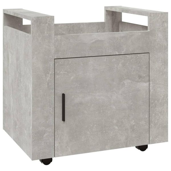 Syfax™ Carrello Scrivania Grigio Cemento 60X45X60 Cm Legno Multistrato-image