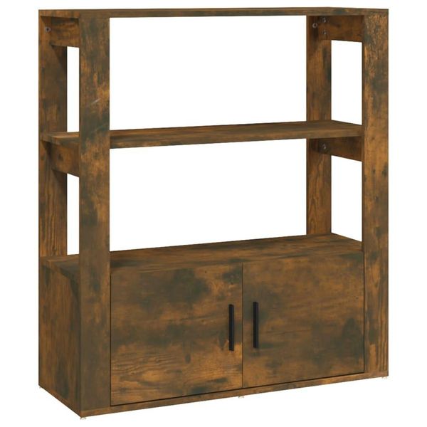 Syfax™ Credenza Rovere Fumo 80X30X90 Cm In Legno Multistrato-image