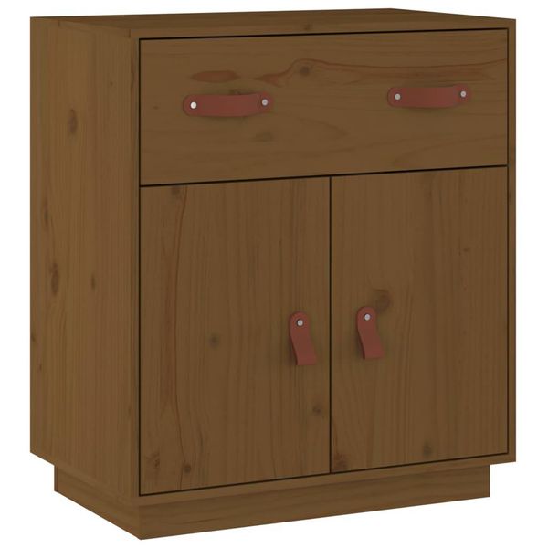 Syfax™ Credenza Ambrata 65,5X40X75 Cm In Legno Massello Di Pino-image