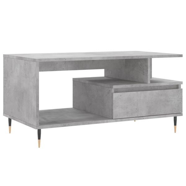 Syfax™ Tavolino Salotto Grigio Cemento 90X49X45 Cm Legno Multistrato-image