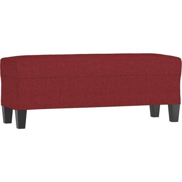 Syfax™ Panca Rosso Vino 100X35X41 Cm In Tessuto-image