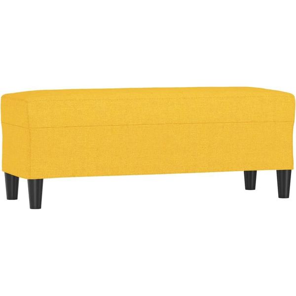 Syfax™ Panca Giallo Chiaro 100X35X41 Cm In Tessuto-image